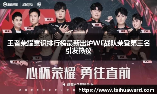 王者荣耀意识排行榜最新出炉WE战队荣登第三名引发热议